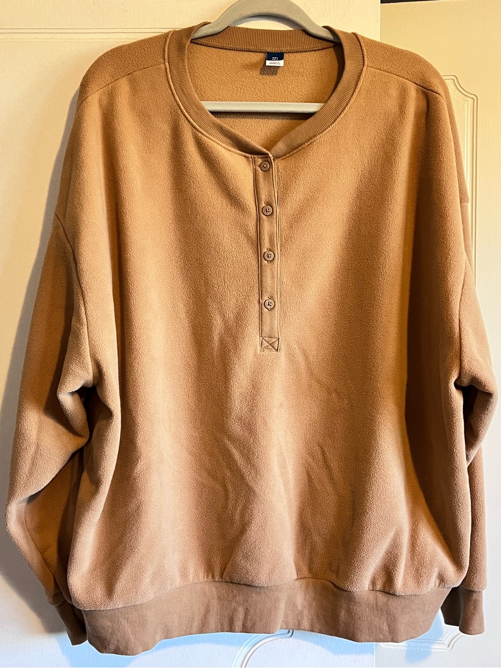 Old Navy Women’s XXL Tall  Microfleece Henley Lounge Sweatshirt